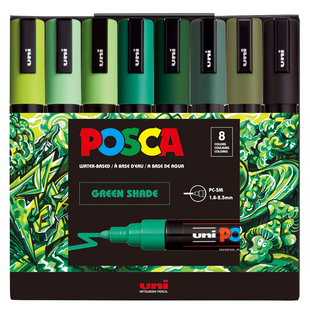 POSCA® PC5M Colour Shades Medium Bullet Tip Paint Markers